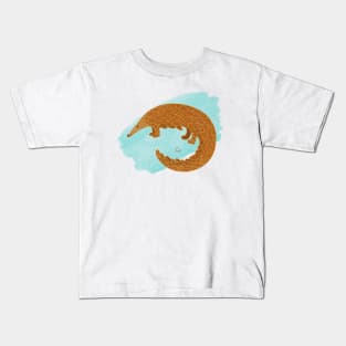 Pangolin Art - Save Pangolin Kids T-Shirt